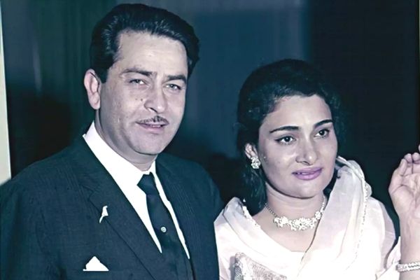 Krishna Kapoor and Raj Kapoor